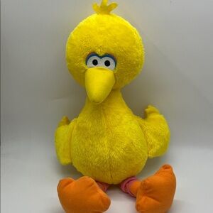 Sesame Street Bigbird Yellow Plush Toy with Orange Feet
